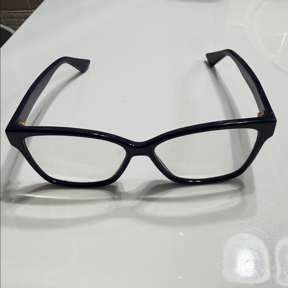 Gucci Women's Navy Blue Eyeglasses - Picture 8 of 10